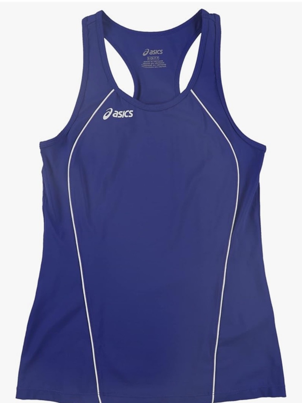 NWT ASICS Women's Tank Top XL Blue Attacker Exercise & Fitness Top
